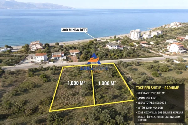 SHITEN TOKA NGA 1.000 M2 "RADHIME" 250000 EURO SECILA