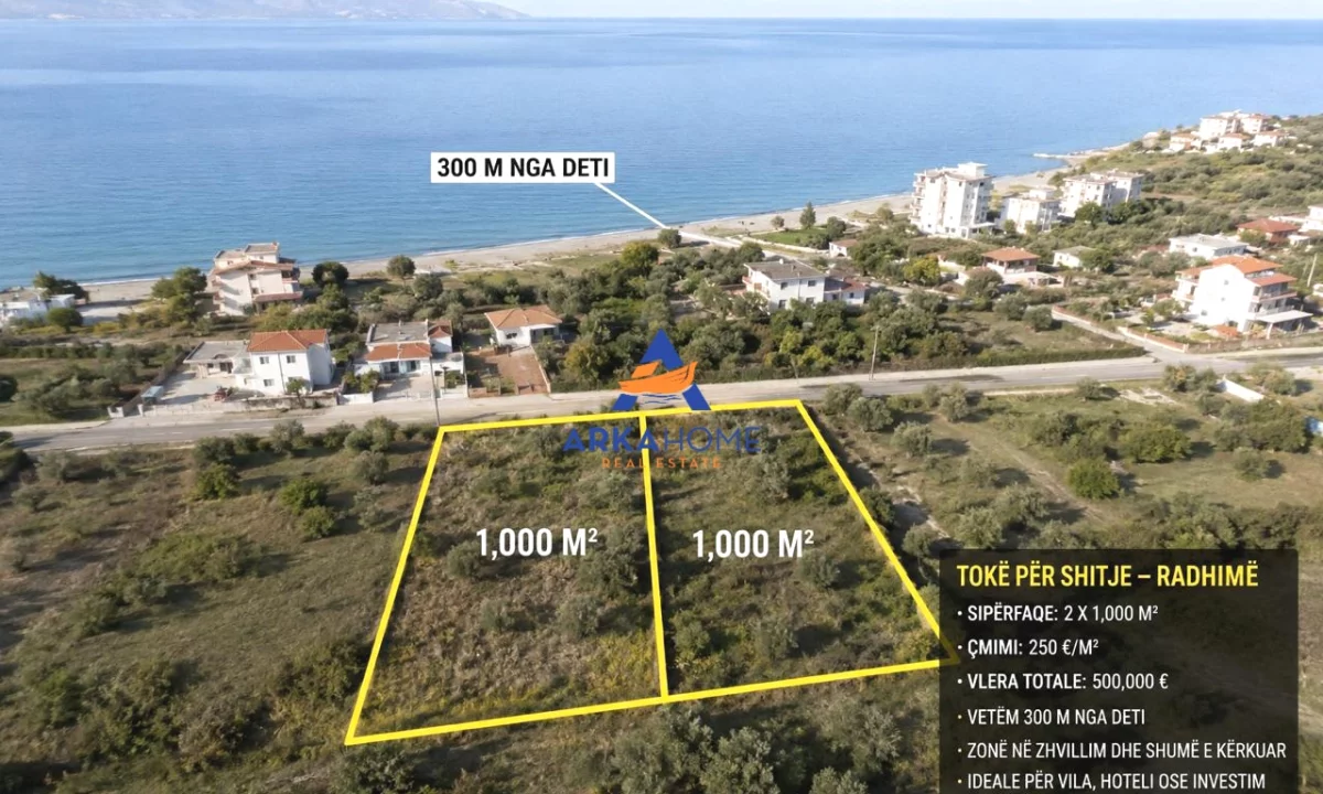 SHITEN TOKA NGA 1.000 M2 "RADHIME" 250000 EURO SECILA