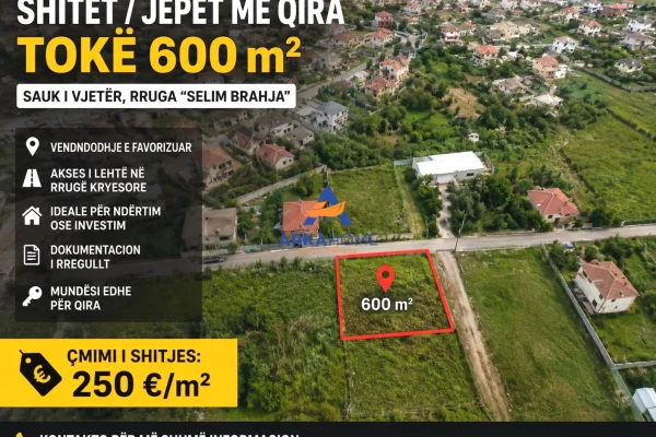 Land for Sale in Tirana - 150,000 Euro