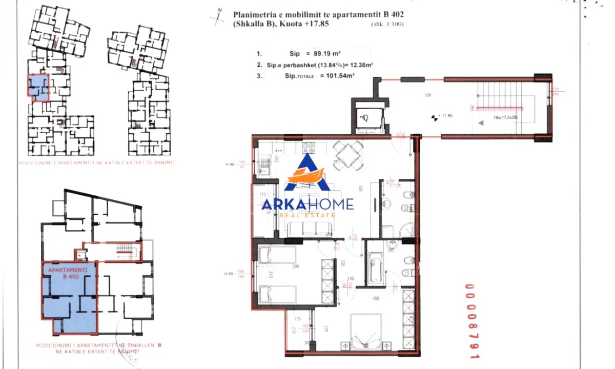 Shtepi ne shitje Apartament ne Tirane, 2+1, Mobilimi E mobiluar, Pagesa 205,000  Euro.