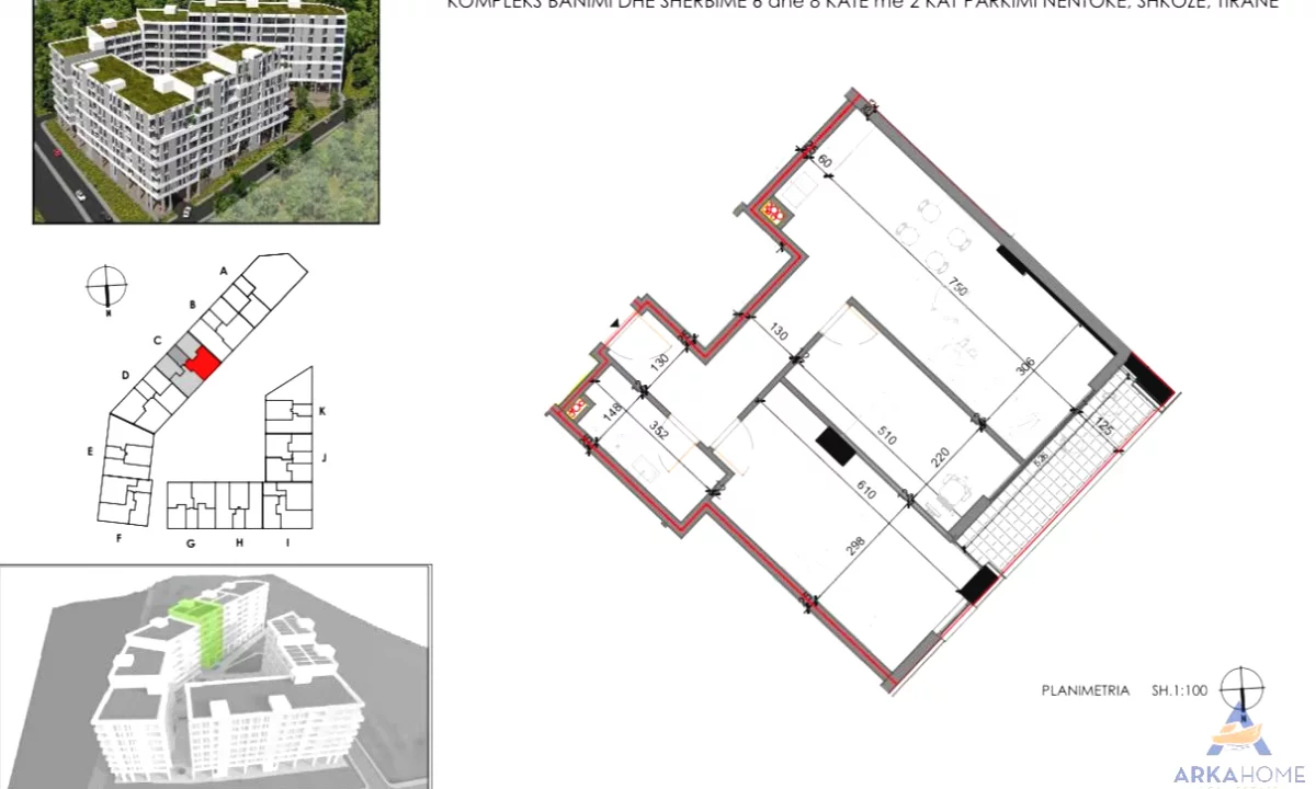 Shtepi ne shitje Apartament ne Tirane, 2+1, Mobilimi Bosh, pa mobiluar, Pagesa 110,000  Euro.