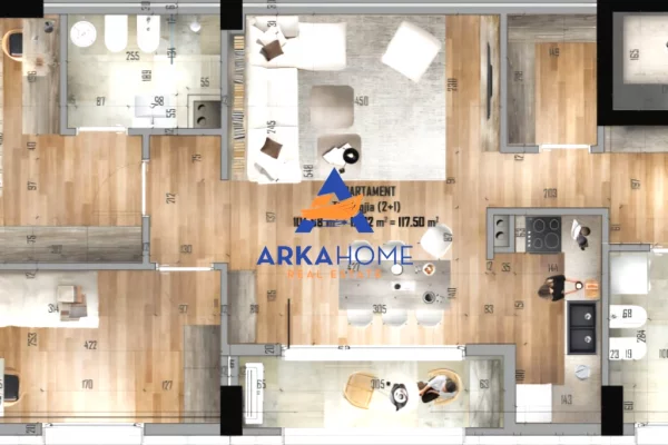 Shtepi ne shitje Apartament ne Tirane, 2+1, Mobilimi E mobiluar, Pagesa 220,000  Euro.