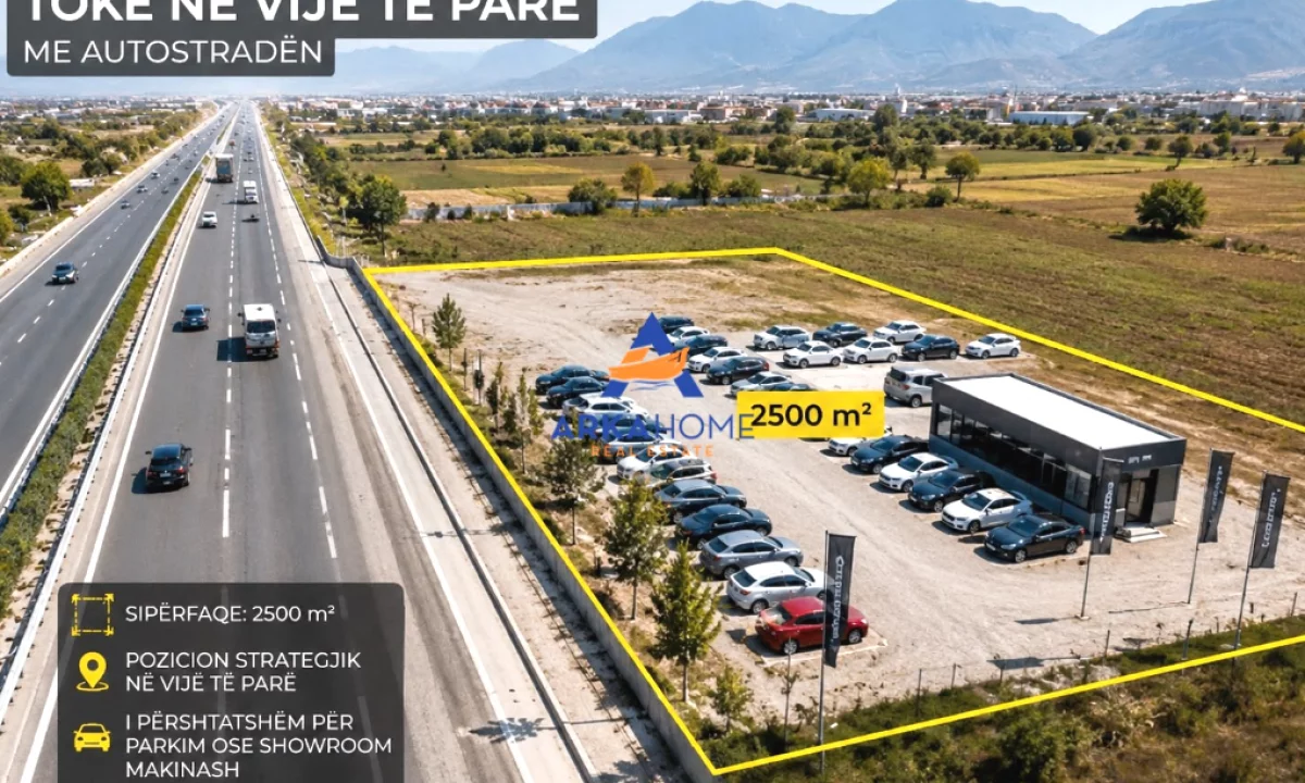 JEPET TOKE ME QERA 2500M2 "AUTOSTRADA TIRANE-DURRES" 2.000 EURO