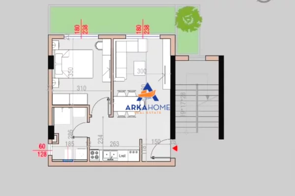 Shtepi ne shitje Apartament ne Tirane, 1+1, Mobilimi E mobiluar, Pagesa 89,356  Euro.
