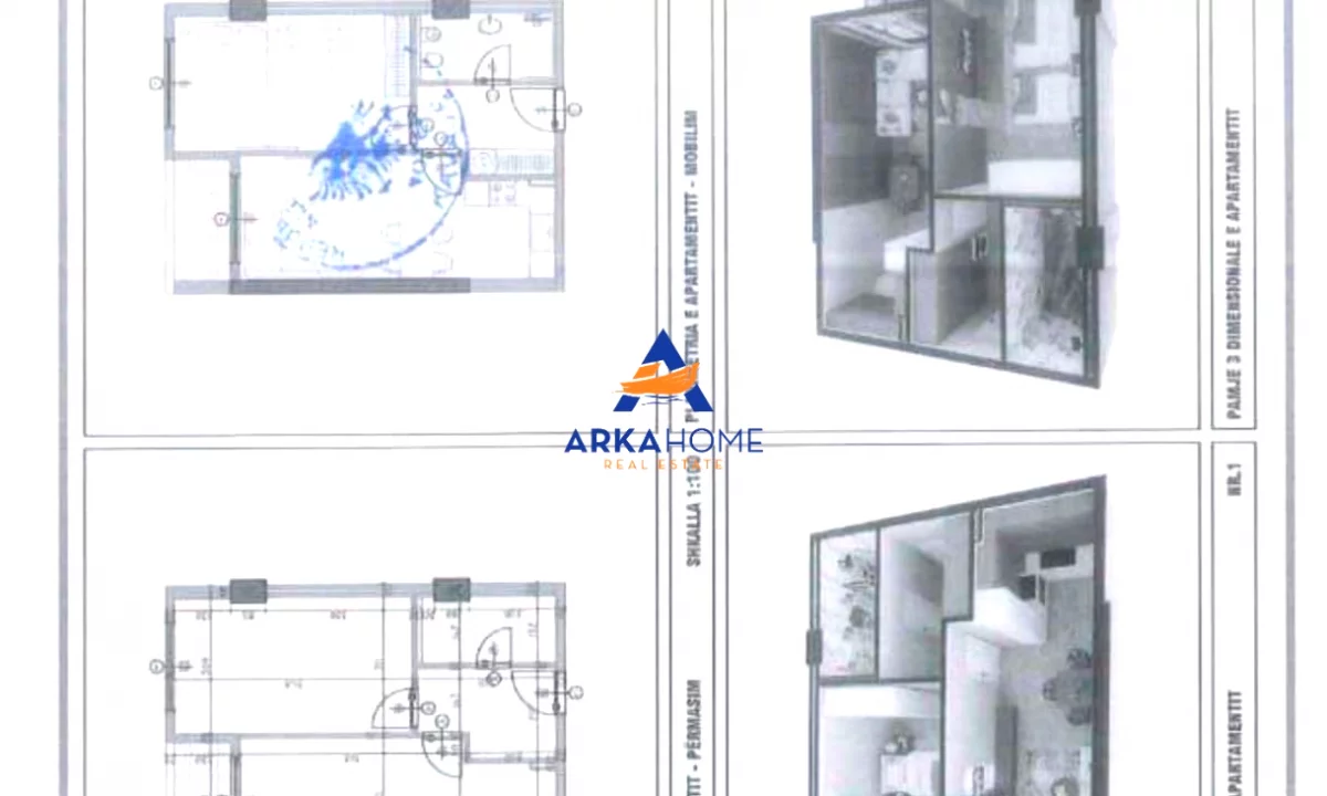 Shtepi ne shitje Apartament ne Durres, 1+1, Mobilimi Bosh, pa mobiluar, Pagesa 86,125  Euro.