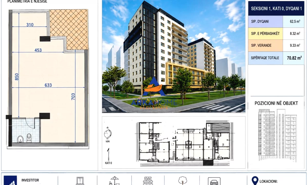 SHITET NJESI BIZNESI "FUSHA E AVIACIONIT" TIRANE 70.82 M2 15.500.000 LEK