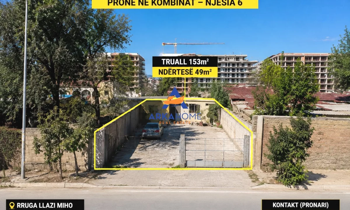 SHITET TOKE 153M2 "KOMBINAT " 11000000 LEKE