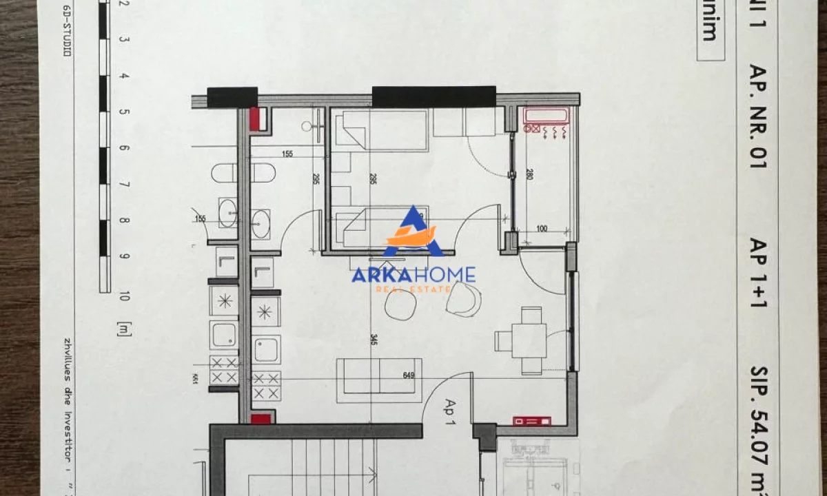 Shtepi ne shitje Apartament ne Tirane, 1+1, Mobilimi Bosh, pa mobiluar, Pagesa 120,000  Euro.