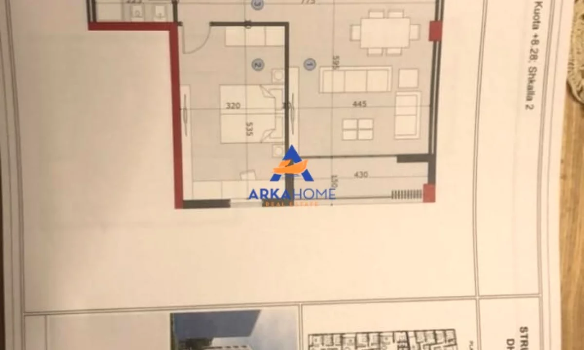 House for Sale Apartment in Tirana, 1+1, Furniture Emty, Payment 125,000  Euro.