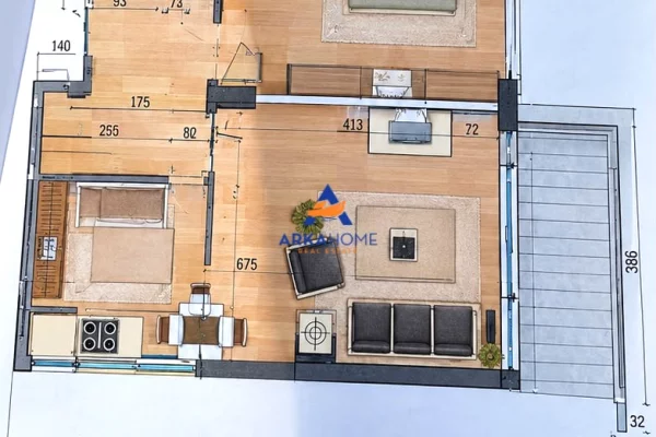 Shtepi ne shitje Apartament ne Durres, 1+1, Mobilimi E mobiluar, Pagesa 72,000  Euro.