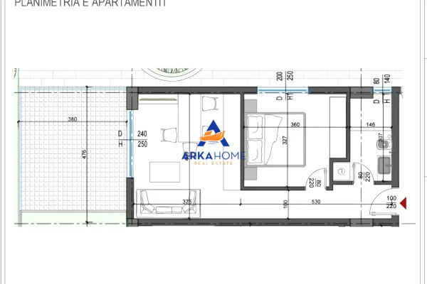 Shtepi ne shitje Apartament ne Sarande, 2+1, Mobilimi Bosh, pa mobiluar, Pagesa 11  Euro.