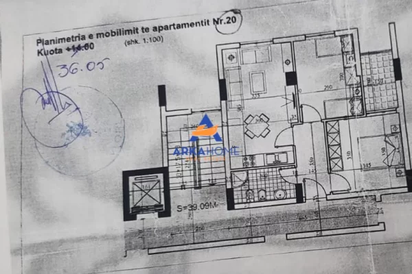 Shtepi ne shitje Apartament ne Tirane, 2+1, Mobilimi E mobiluar, Pagesa 178,275  Euro.