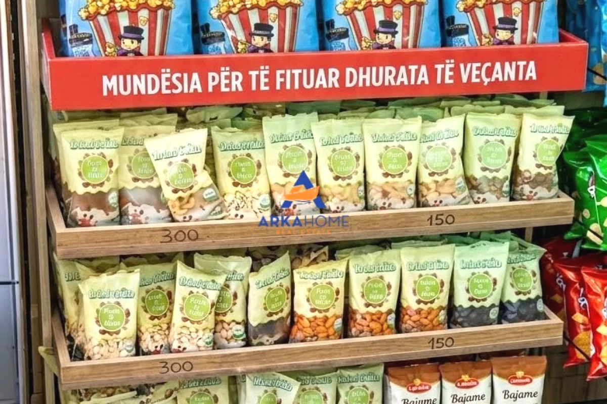 SHITET BIZNES PRODHIMI DHE PAKETIMI TE POPCORN-IT DHE FRUTAVE TE THATA "URA BESHIRIT" 8500000 LEKE