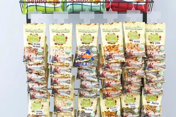 SHITET BIZNES PRODHIMI DHE PAKETIMI TE POPCORN-IT DHE FRUTAVE TE THATA "URA BESHIRIT" 8500000 LEKE