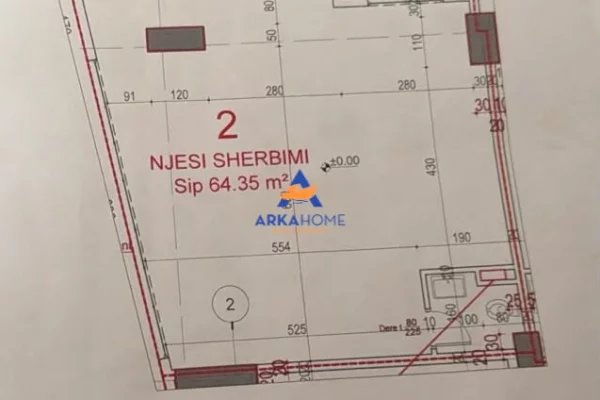 JEPET AMBIENT SHERBIMI PER SHITJE 68 M2 "RRUGA PIETER BOGDANI, ASTIR" 218560 EURO