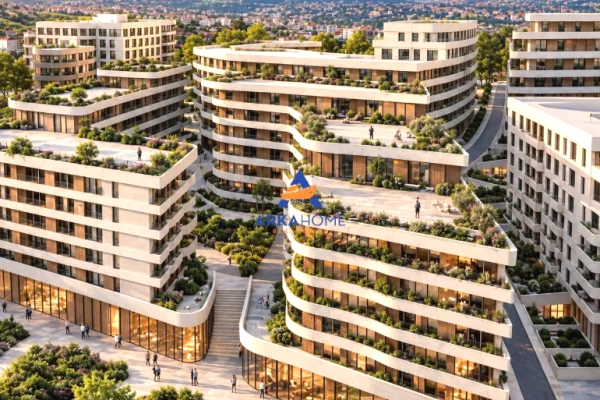 OKAZION!!!SHITET APARTAMENT 1+1+BALLKON "KOMPLEKSI ALUNA 5, PASKUQAN" 70.900 EURO