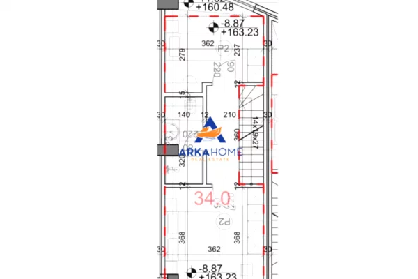 Shtepi ne shitje Duplex(shtepi me 2 kate) ne Tirane, 2+1, Mobilimi Bosh, pa mobiluar, Pagesa 148,138  Euro.