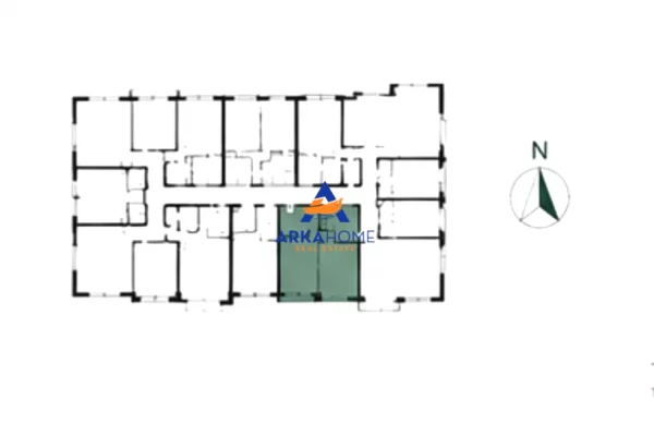 Shtepi ne shitje Apartament ne Tirane, 1+1, Mobilimi Bosh, pa mobiluar, Pagesa 82,100  Euro.