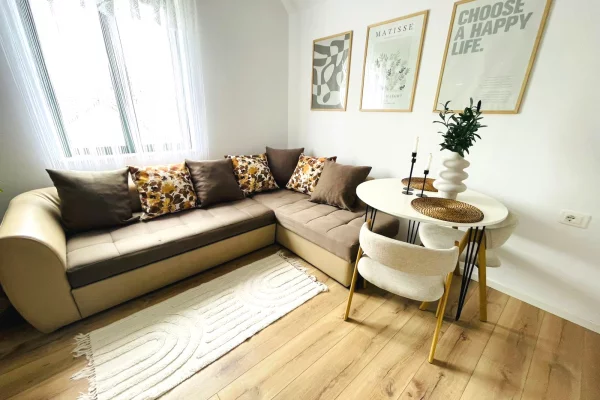 Shtepi me qera Apartament ne Tirane, 1+1, Mobilimi E mobiluar, Pagesa 45,000  Leke.