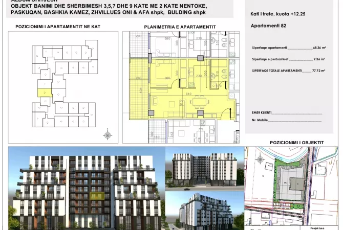 Shtepi ne shitje Apartament ne Tirane, 1+1, Mobilimi Bosh, pa mobiluar, Pagesa 77,700  Euro.