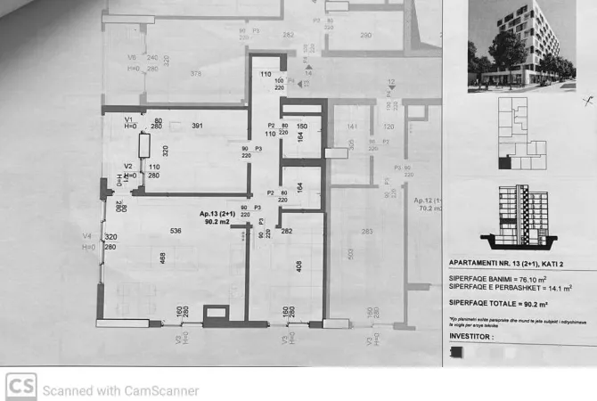 Shtepi ne shitje Apartament ne Tirane, 2+1, Mobilimi Bosh, pa mobiluar, Pagesa 7,670,000  Leke.
