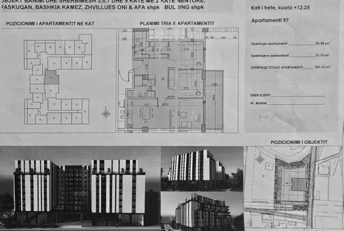 Shtepi ne shitje Apartament ne Tirane, 2+1, Mobilimi Bosh, pa mobiluar, Pagesa 109,130  Euro.