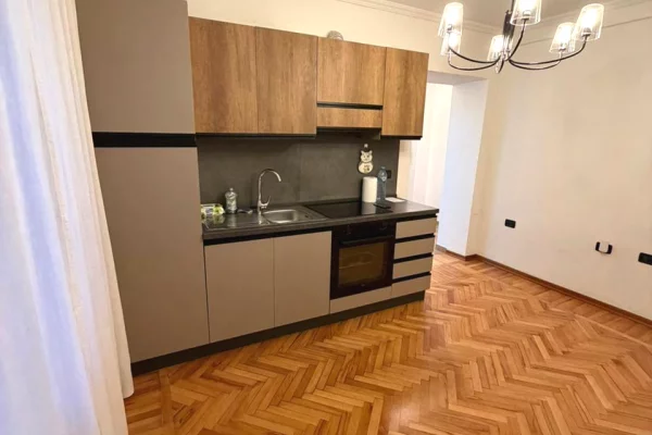 Shtepi me qera Apartament ne Tirane, 1+1, Mobilimi Pjeserisht e mobiluar, Pagesa 600  Euro.