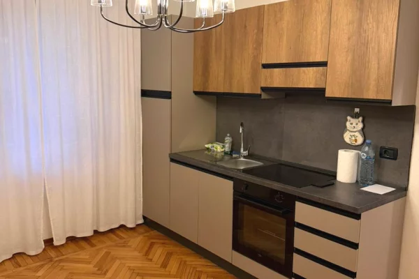 Shtepi me qera Apartament ne Tirane, 1+1, Mobilimi Pjeserisht e mobiluar, Pagesa 600  Euro.