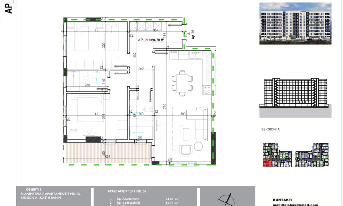 Appartamento in vendita a Tirana 2+1, Vuoto
