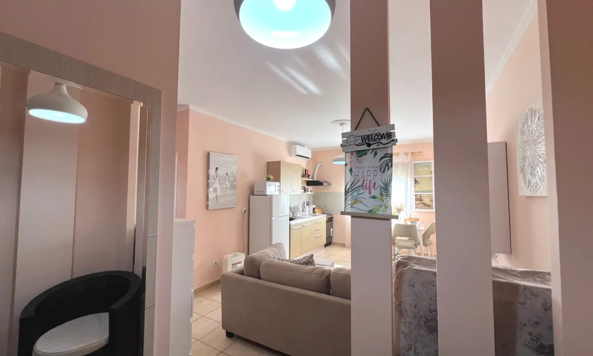 Shtepi me qera Apartament ne Durres, 1+1, Mobilimi E mobiluar, Pagesa 400  Euro.