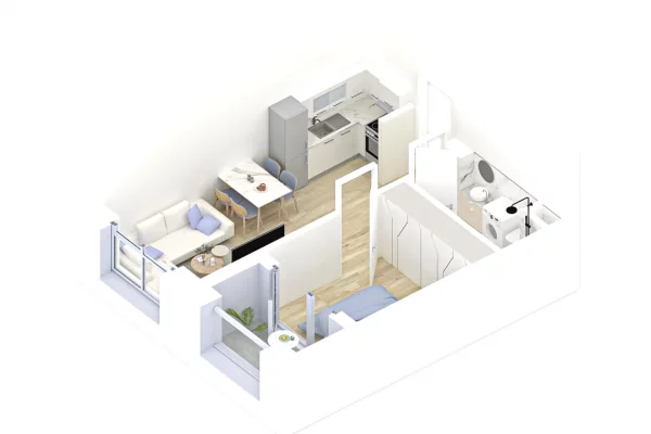 Shitet 1+1 te rezidenca Kadiu! 84.000€ i diskutueshem!