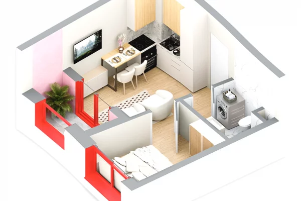 Casa in vendita 1+1 a Tirana - 70,000 Euro