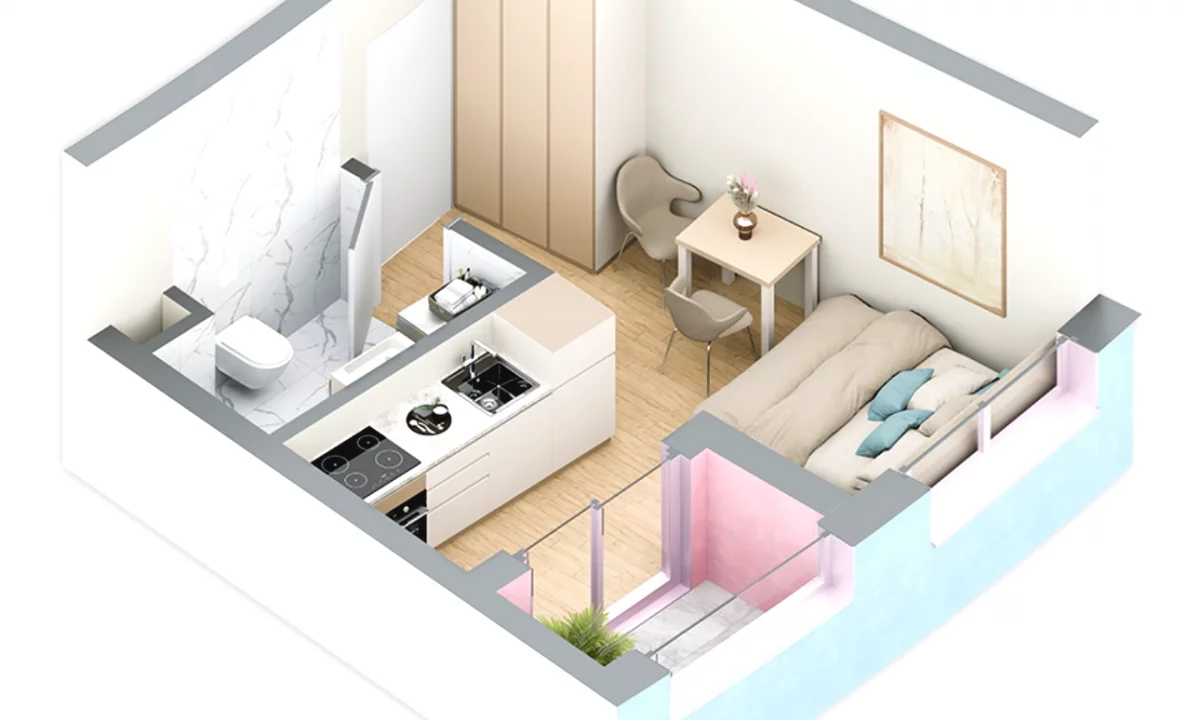 Appartamento in vendita a Tirana Garsoniere, Vuoto