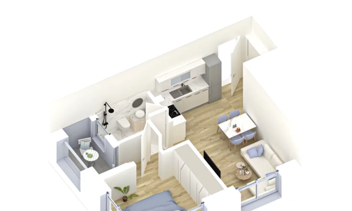 Appartamento in vendita a Tirana 1+1, Vuoto