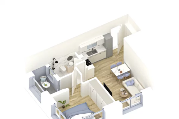 Shtepi ne shitje 1+1 ne Tirane - 105,000 Euro