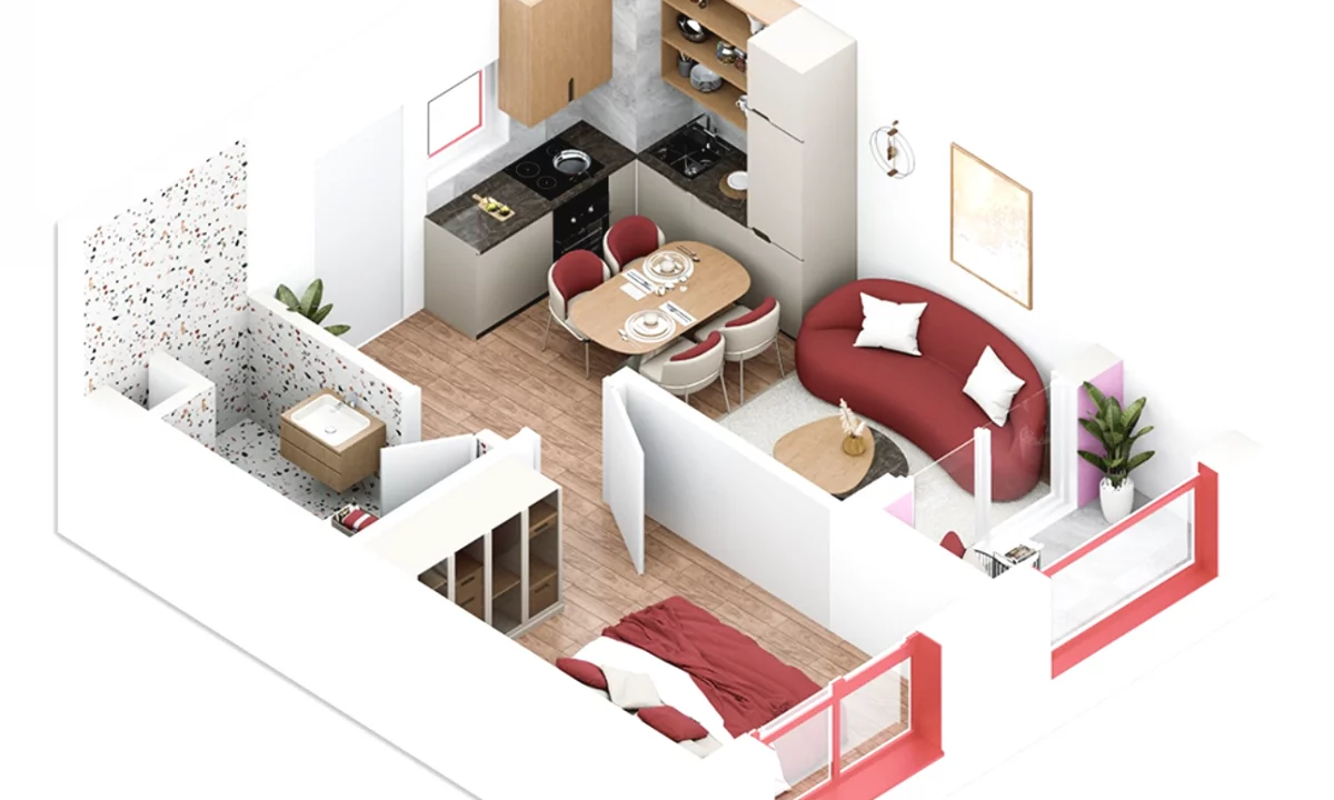 Shtepi ne shitje Apartament ne Tirane, 1+1, Mobilimi Bosh, pa mobiluar, Pagesa 94,000  Euro.