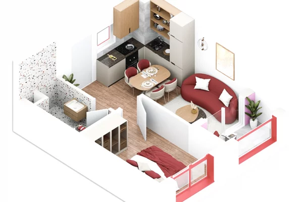 Super apartament 1+1 ne shitje te rezidenca Nokia, Ali Demi!