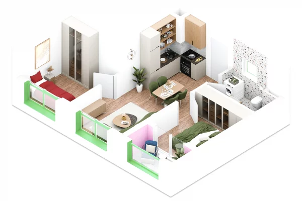 Shitet apartament 2+1 te rezidenca Nokia, Ali Demi!