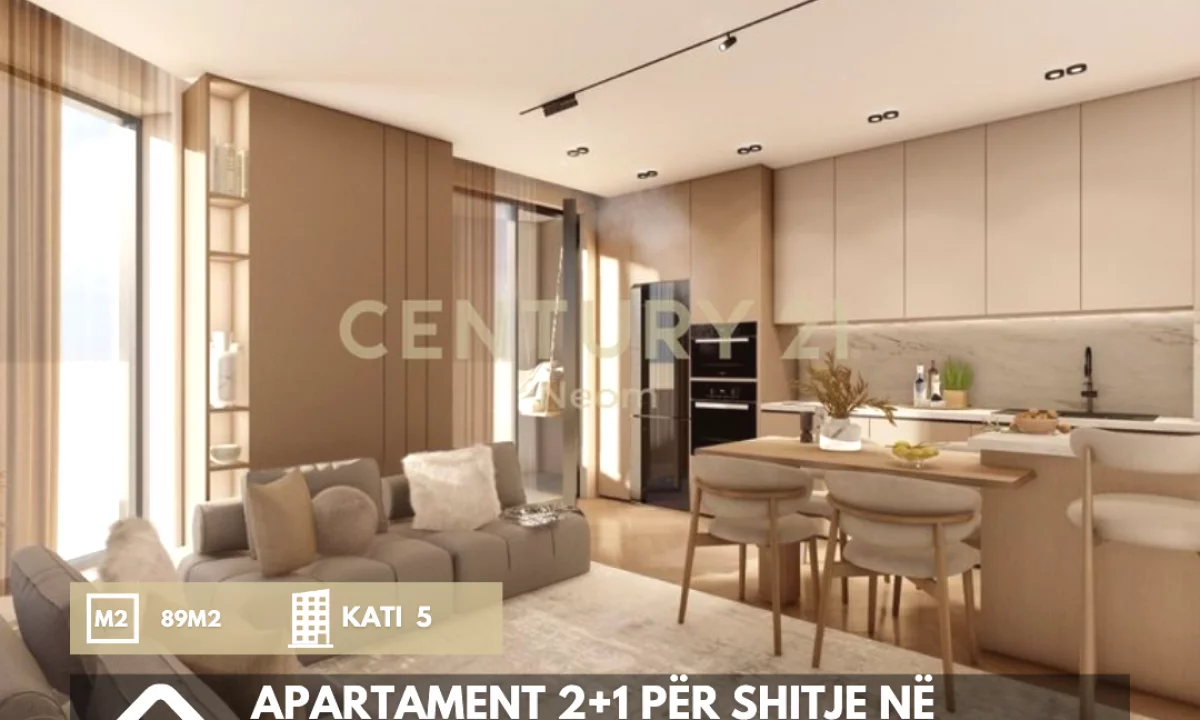Shtepi ne shitje Apartament ne Tirane, 2+1, Mobilimi Bosh, pa mobiluar, Pagesa 165,000  Euro.