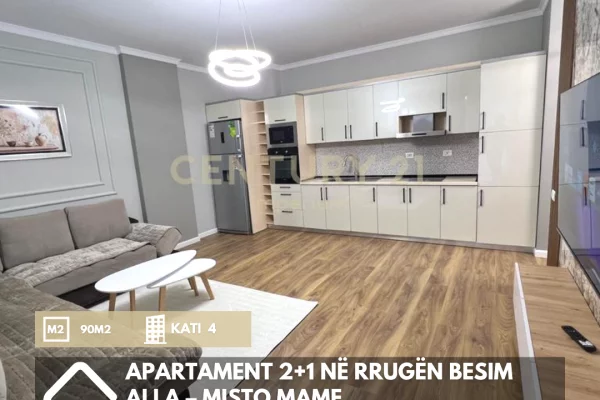 Apartament 2+1 në Rrugën Besim Alla – Misto Mame 143,000 €