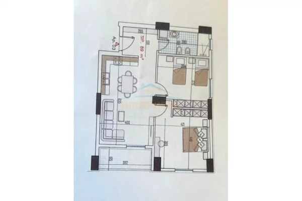 Appartamento in vendita a Tirana 2+1, Vuoto