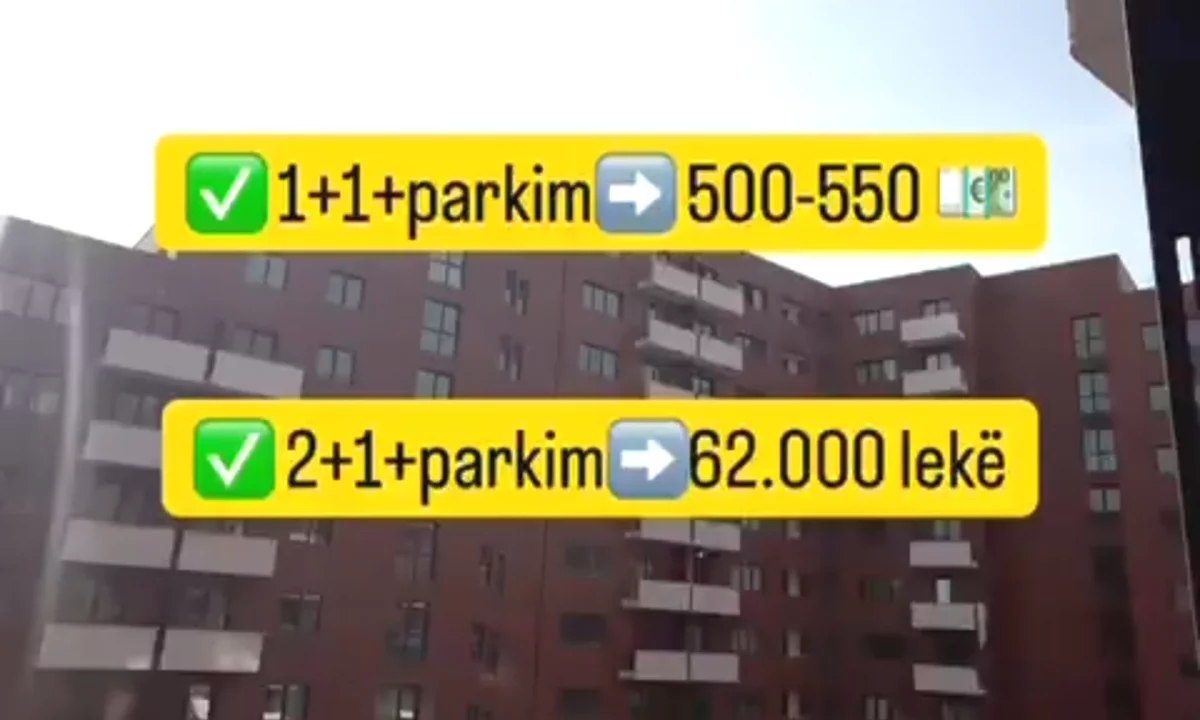 Shtepi me qera Apartament ne Tirane, 1+1, Mobilimi E mobiluar, Pagesa 450  Euro.