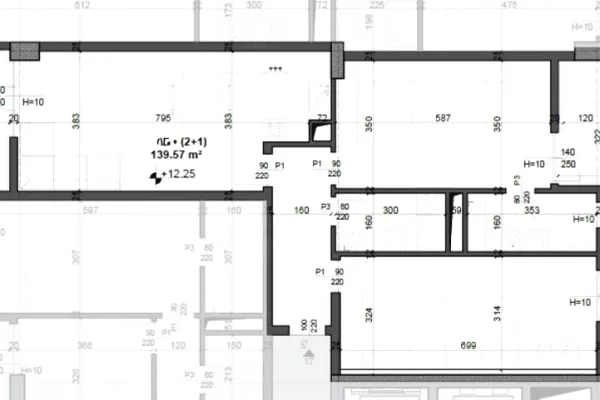 Shtepi ne shitje Apartament ne Tirane, 2+1, Mobilimi Bosh, pa mobiluar, Pagesa 174,460  Euro.