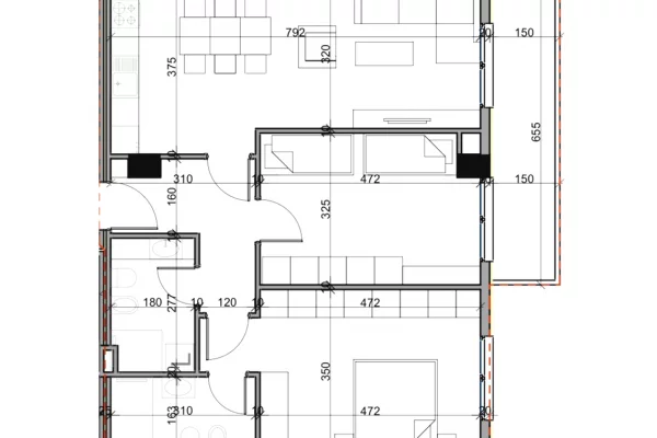Shtepi ne shitje Apartament ne Tirane, 2+1, Mobilimi E mobiluar, Pagesa 127,380  Euro.