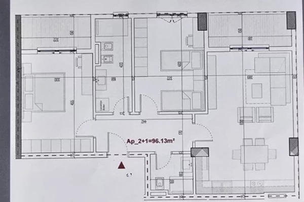 Shtepi ne shitje Apartament ne Tirane, 2+1, Mobilimi E mobiluar, Pagesa 116,580  Euro.