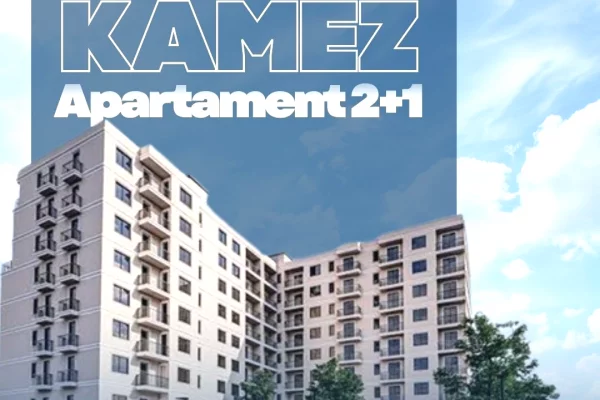 Shitet apartament 2+1 ne Kamez