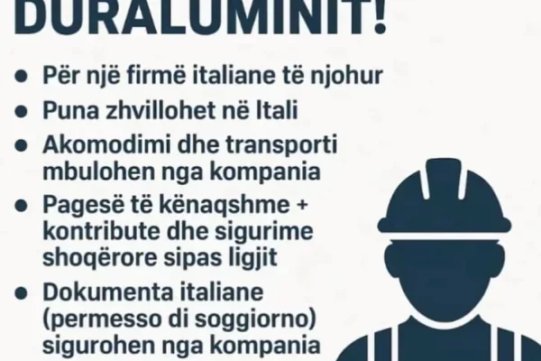 Njoftime Pune per Usta ne Tirane