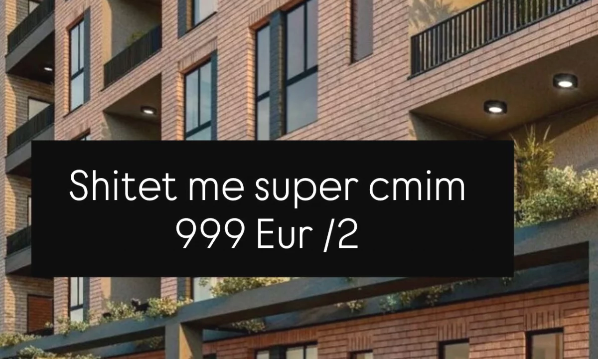 Shtepi ne shitje Apartament ne Tirane, 2+1, Mobilimi Bosh, pa mobiluar, Pagesa 110,900  Euro.