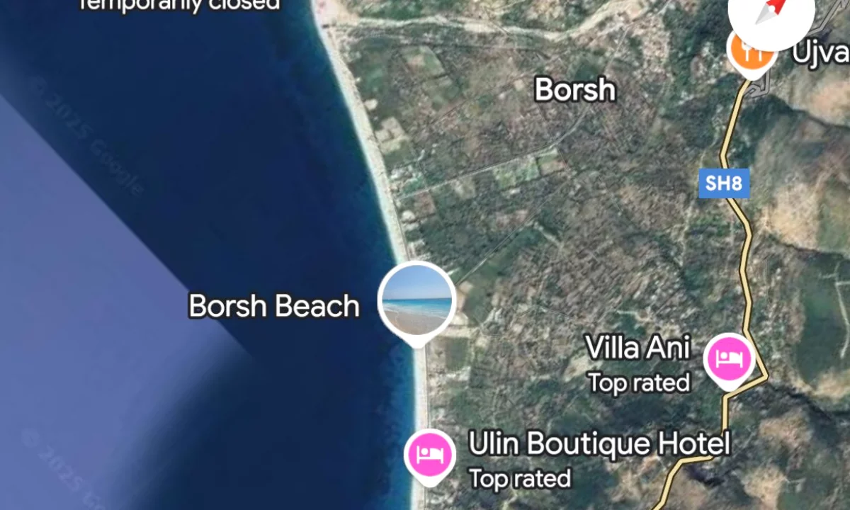 Shitet Toke 4000m2, Zone e kuqe per ndertim ne Borsh