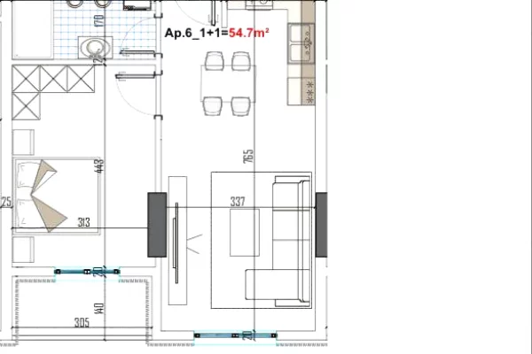 Shtepi ne shitje 1+1 ne Tirane - 105,000 Euro